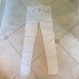 Rag and Bone white skinny jeans